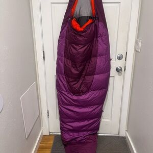 Kelty ComicDown 20 Degree Purple and Orangish/Redish Sleeping Bag